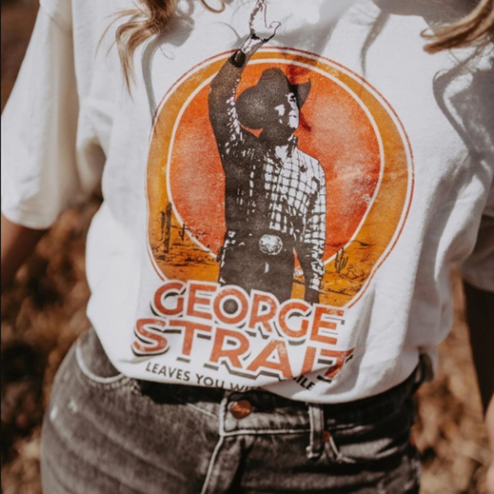 Wrangler George Strait Tshirt Country Music Lovers Tshirts Music Fans Tee